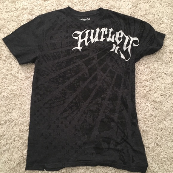 Y2K Hurley Men’s Sz Small t-shirt gray charcoal color short sleeves - Picture 4 of 6